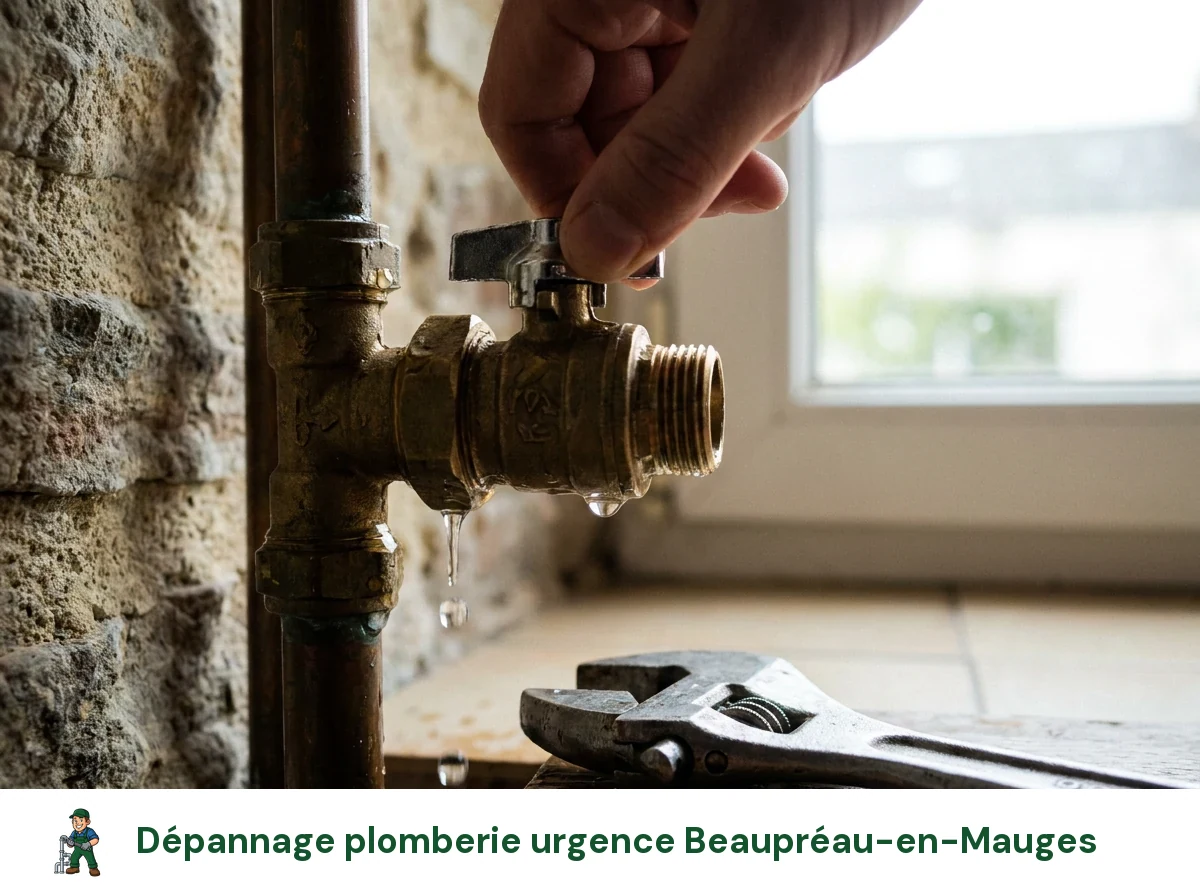 Dépannage plomberie urgence à Beaupréau-en-Mauges