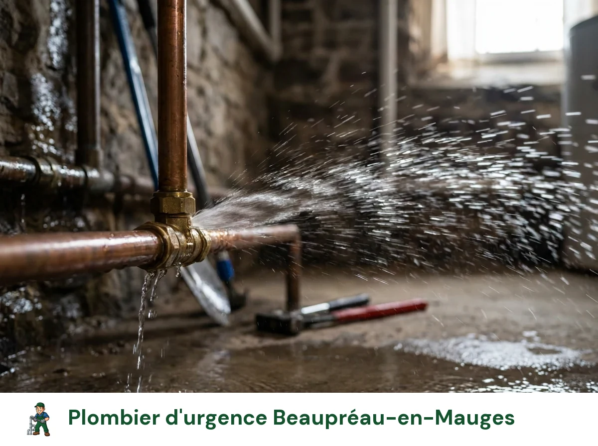 Plombier d'urgence à Beaupréau-en-Mauges