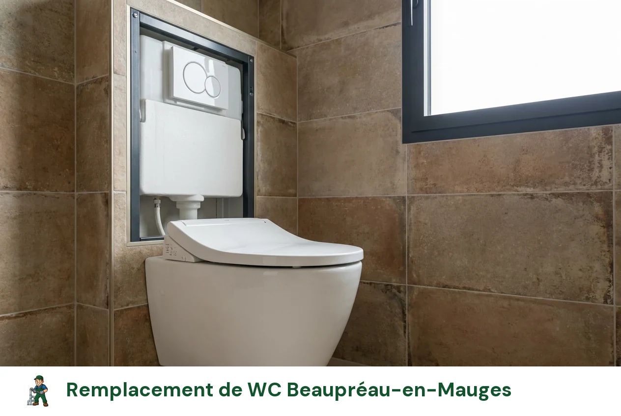Remplacement de WC à Beaupréau-en-Mauges