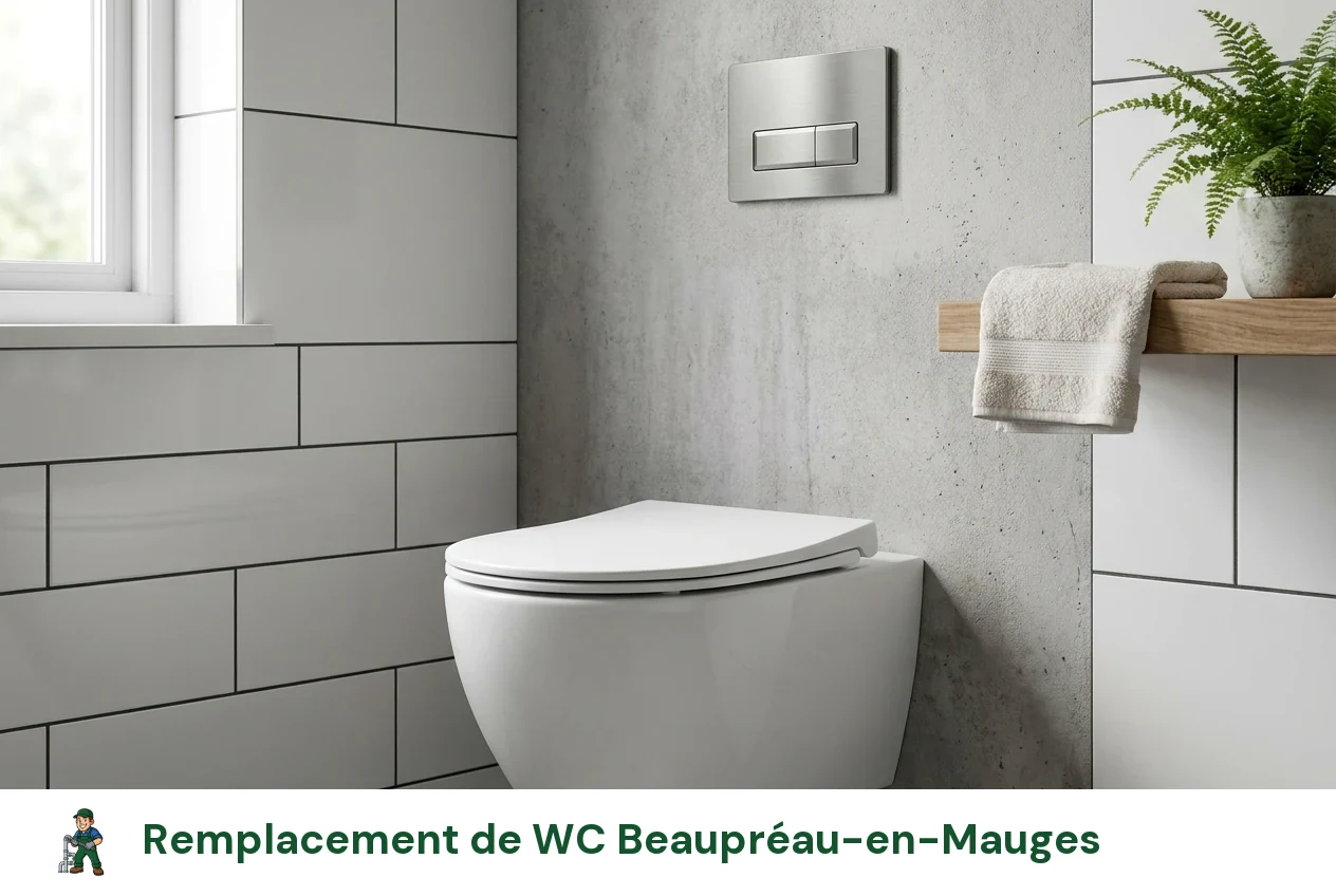 Remplacement de WC à Beaupréau-en-Mauges