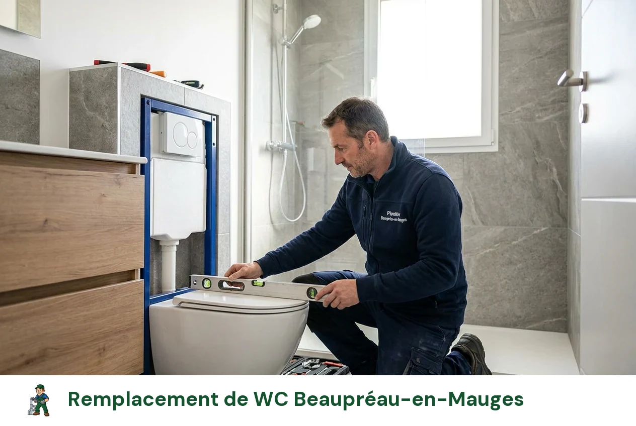 Remplacement de WC à Beaupréau-en-Mauges